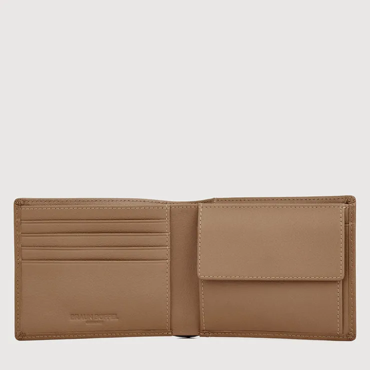Braun Büffel Compact Wallets | Wallets & Small Leather Goods>ADAM WALLET WITH COIN COMPARTMENT