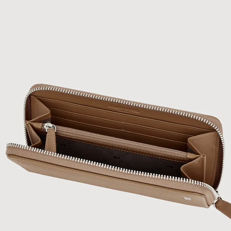 Braun Büffel Long Wallets | Wallets & Small Leather Goods>ADAM ZIP LONG WALLET