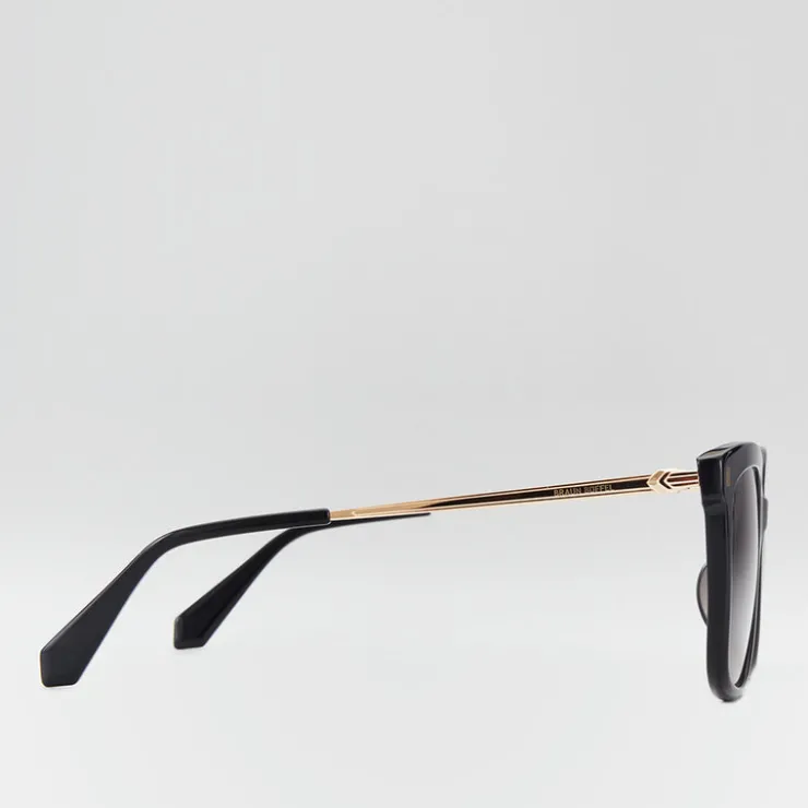 Women Braun Büffel Accessories | Eyewear>AMELIE SQUARE-FRAME ACETATE SUNGLASSES IN BLACK WITH BROWN LENS