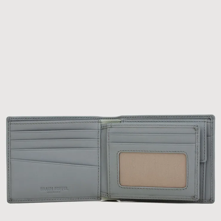 Braun Büffel Compact Wallets | Wallets & Small Leather Goods>ANDERS CENTRE FLAP WALLET WITH COIN COMPARTMENT