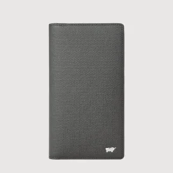 Braun Büffel Long Wallets>ANDILE BIFOLD LONG WALLET WITH ZIP COMPARTMENT (BOX GUSSET)