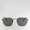 Women Braun Büffel Accessories | Eyewear>AVA SQUARE-FRAME METAL SUNGLASSES IN TRANSPARENT DARK BLUE WITH GREY LENS