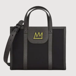 Braun Büffel Tote Bags>BASQUIAT MEDIUM TOTE BAG