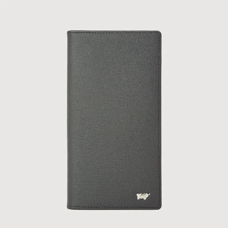 Braun Büffel Long Wallets>BERGEN BIFOLD LONG WALLET WITH ZIP COMPARTMENT (BOX GUSSET)
