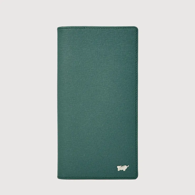 Braun Büffel Long Wallets>BERGEN BIFOLD LONG WALLET WITH ZIP COMPARTMENT (BOX GUSSET)