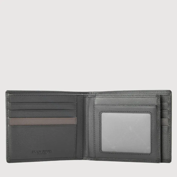 Braun Büffel Compact Wallets>BOSO CENTRE FLAT CARDS WALLET (GERMAN SIZE)