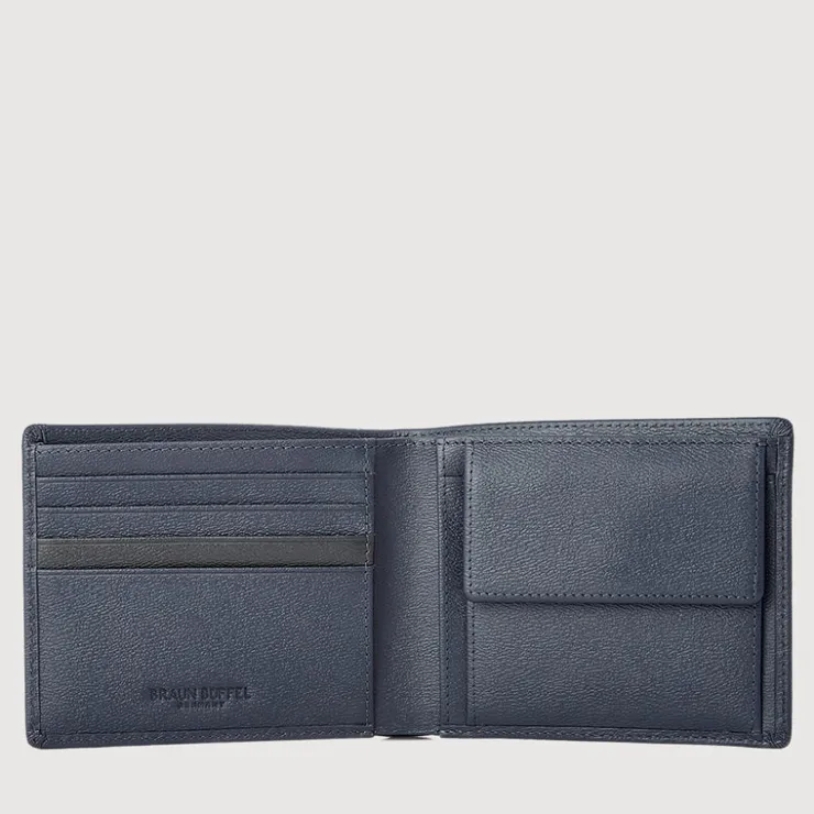 Braun Büffel Compact Wallets>BOSO WALLET WITH COIN COMPARTMENT