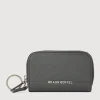 Braun Büffel Coin Holders>CRAIG COIN HOLDER WITH KEY RING