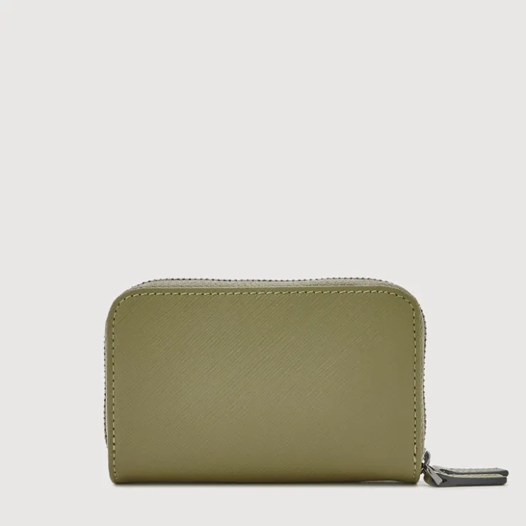 Braun Büffel Coin Holders>CRAIG COIN HOLDER WITH KEY RING