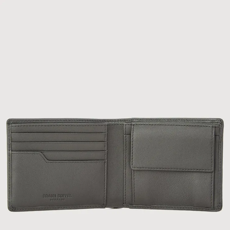 Braun Büffel Compact Wallets>CRAIG WALLET WITH COIN COMPARTMENT