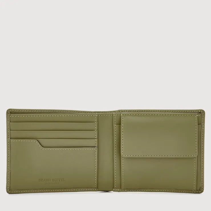Braun Büffel Compact Wallets>CRAIG WALLET WITH COIN COMPARTMENT