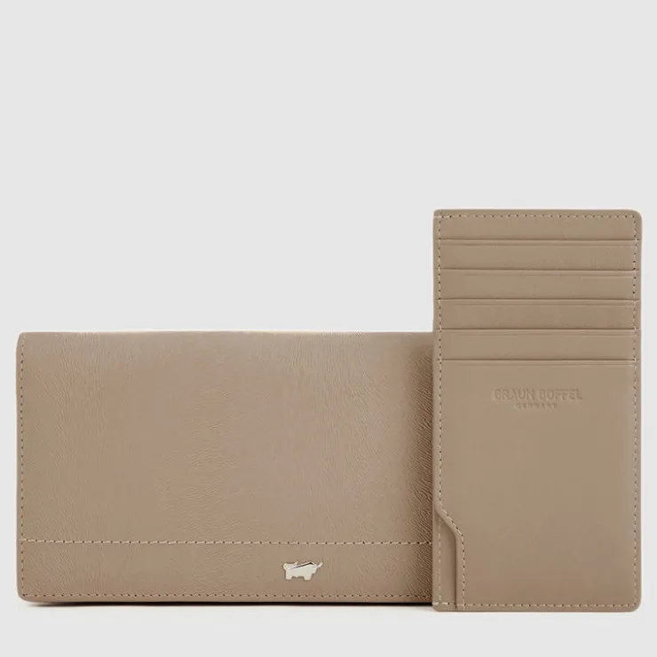 Women Braun Büffel Long Wallets | Wallets & Small Leather Goods>EYANA BIFOLD LONG WALLET WITH ZIP COMPARTMENT (BOX GUSSET)
