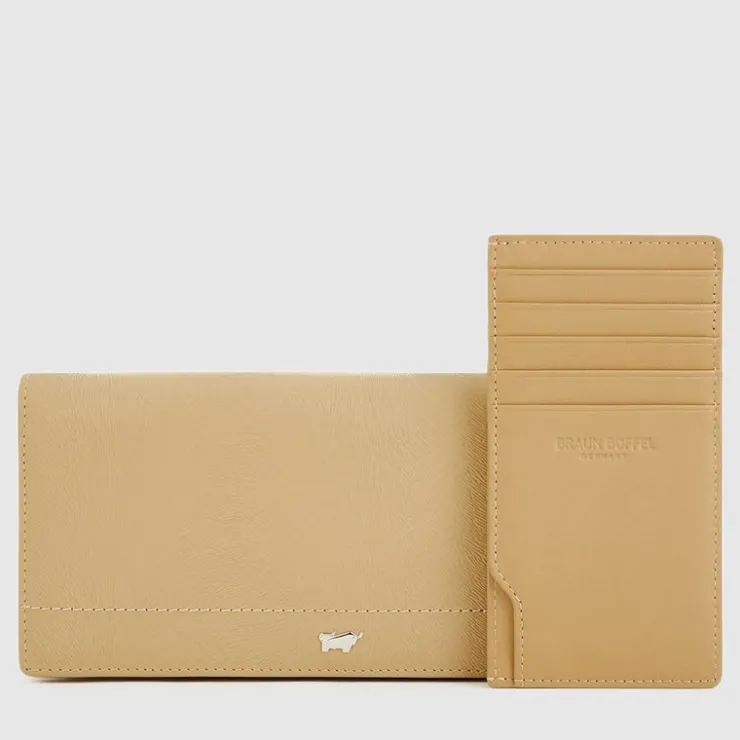 Women Braun Büffel Long Wallets | Wallets & Small Leather Goods>EYANA BIFOLD LONG WALLET WITH ZIP COMPARTMENT (BOX GUSSET)