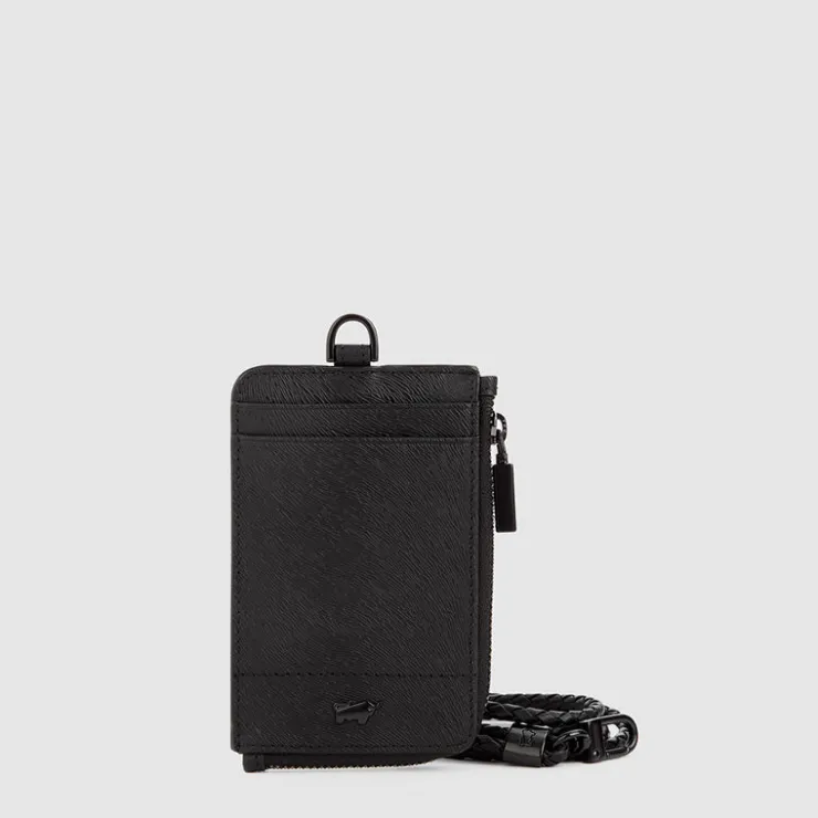 Women Braun Büffel Lanyards | Wallets & Small Leather Goods>EYANA WEAVED LANYARD WITH PASSHOLDER