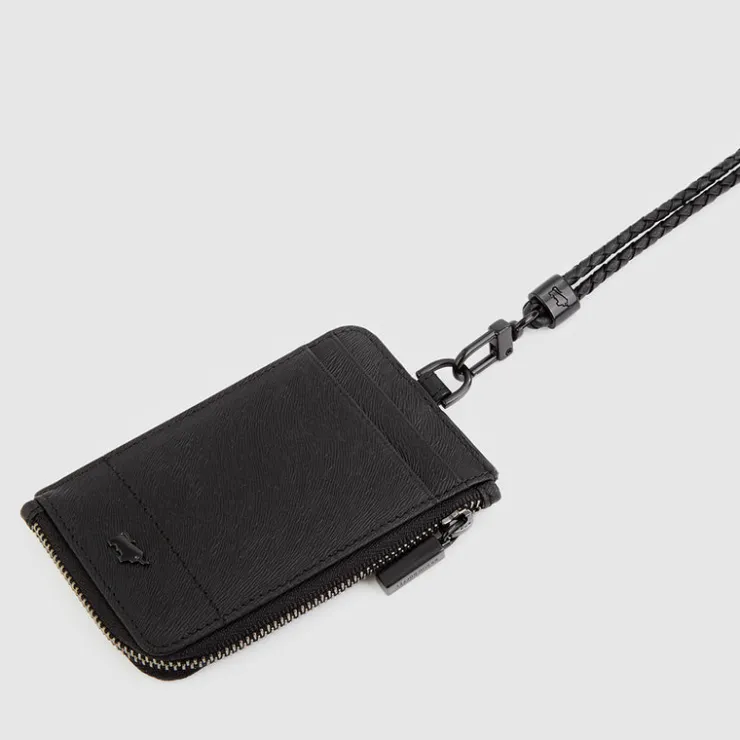 Women Braun Büffel Lanyards | Wallets & Small Leather Goods>EYANA WEAVED LANYARD WITH PASSHOLDER