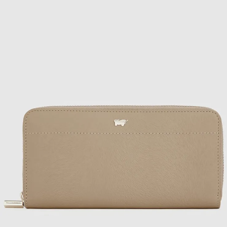 Women Braun Büffel Long Wallets | Wallets & Small Leather Goods>EYANA ZIP LONG WALLET (3 GUSSET)
