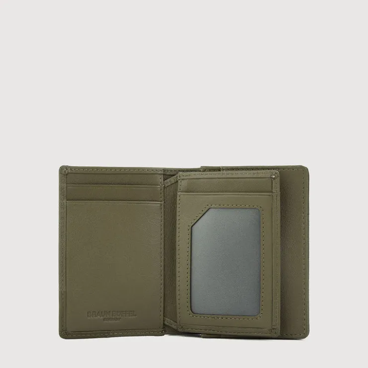 Braun Büffel Card Holders | Wallets & Small Leather Goods>GALLION CENTRE FLAP CARD HOLDER WITH NOTES COMPARTMENT (BOX GUSSET)