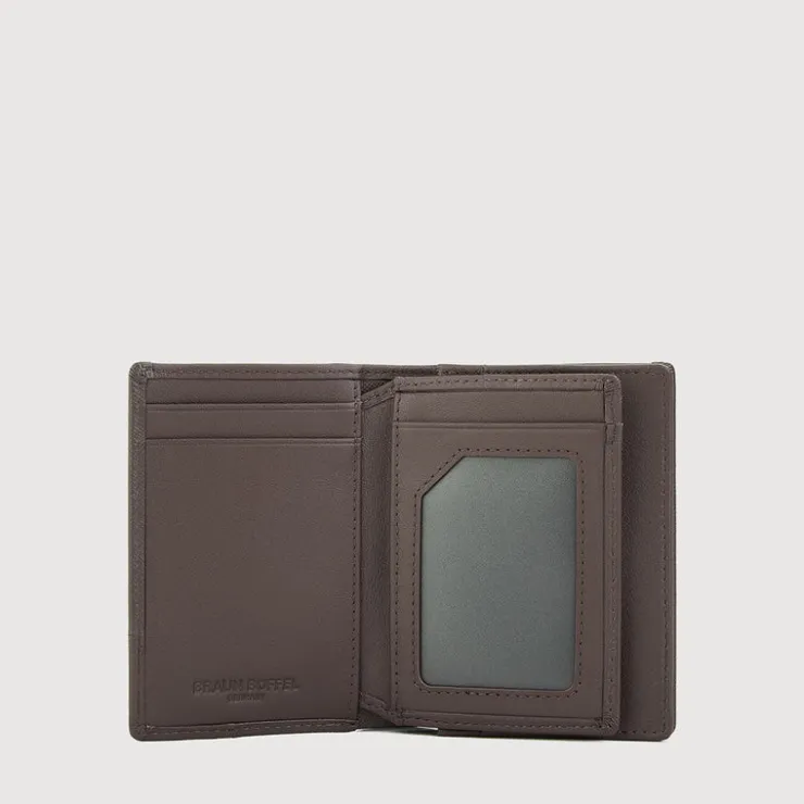 Braun Büffel Card Holders | Wallets & Small Leather Goods>GALLION CENTRE FLAP CARD HOLDER WITH NOTES COMPARTMENT (BOX GUSSET)