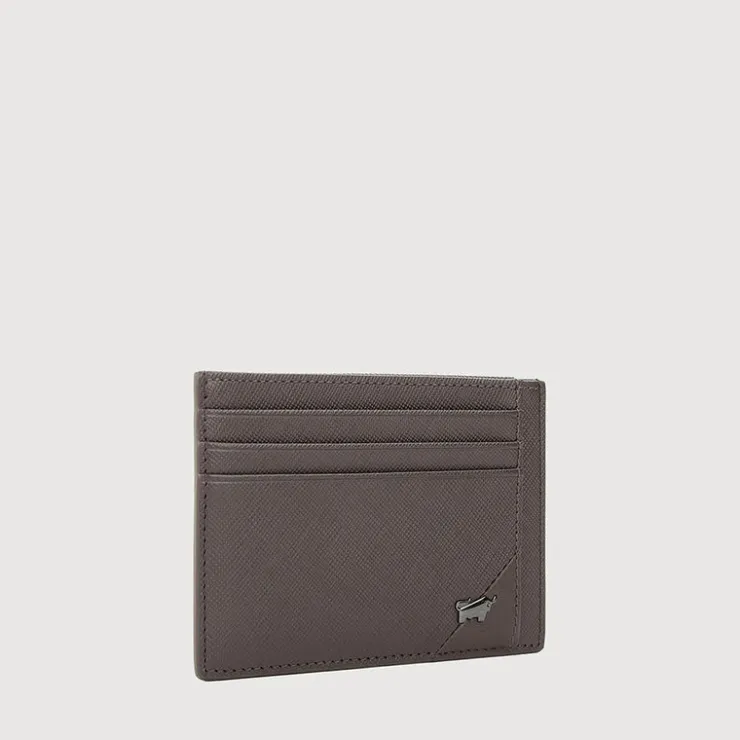 Braun Büffel Card Holders | Wallets & Small Leather Goods>GALLION FLAT CARD HOLDER