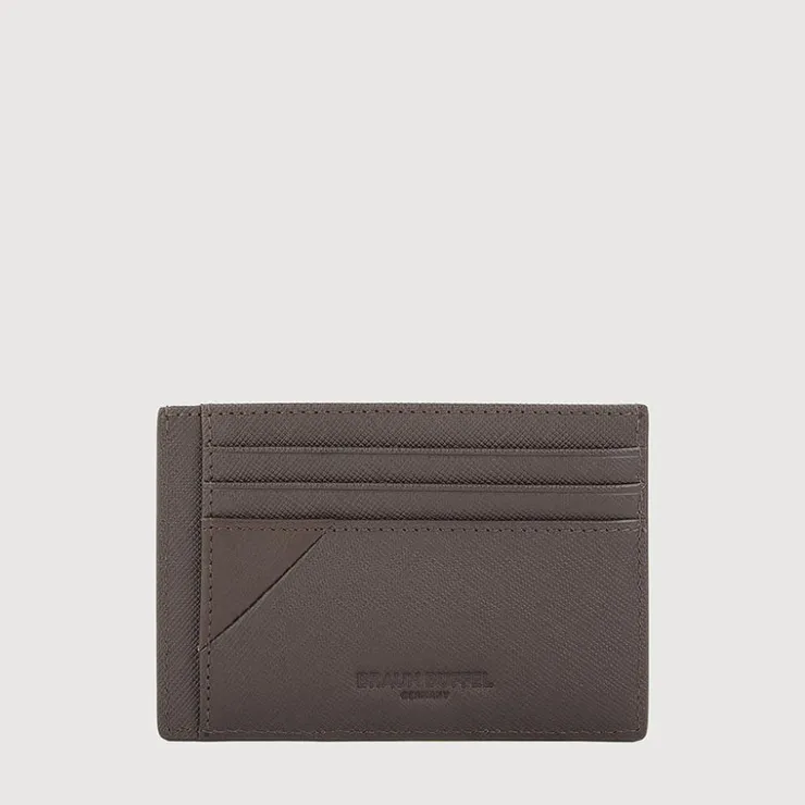 Braun Büffel Card Holders | Wallets & Small Leather Goods>GALLION FLAT CARD HOLDER