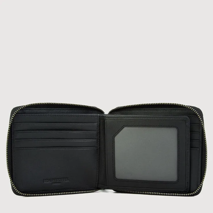Braun Büffel Compact Wallets | Wallets & Small Leather Goods>GALLION ZIP CENTRE FLAP CARD WALLET