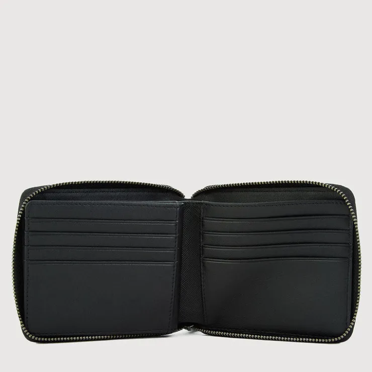 Braun Büffel Compact Wallets | Wallets & Small Leather Goods>GALLION ZIP CENTRE FLAP CARD WALLET