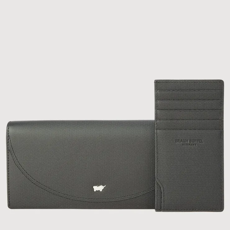 Women Braun Büffel Long Wallets | Wallets & Small Leather Goods>HINNA BIFOLD LONG WALLET WITH ZIP COMPARTMENT (BOX GUSSET)
