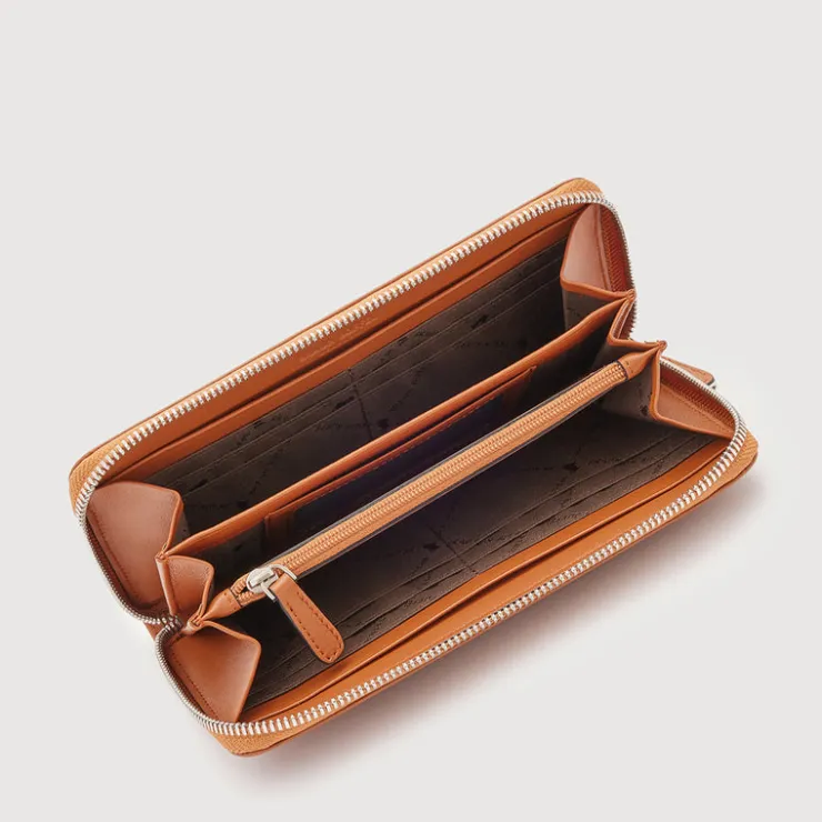 Women Braun Büffel Long Wallets | Wallets & Small Leather Goods>HINNA ZIP LONG WALLET (3 GUSSET)
