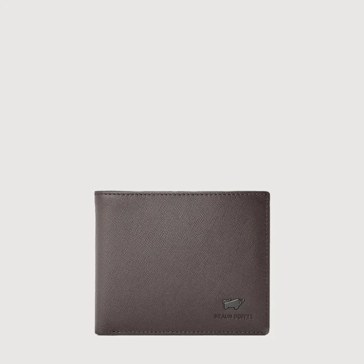 Braun Büffel Compact Wallets>IKON WALLET WITH COIN COMPARTMENT