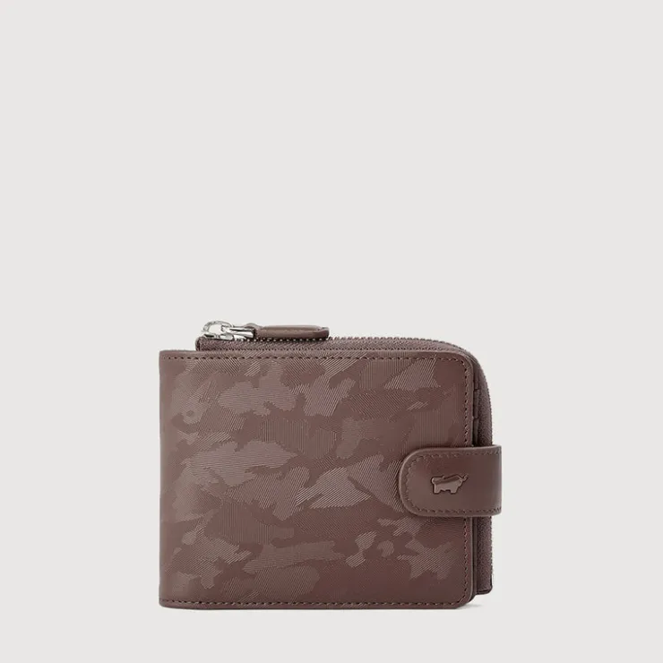 Braun Büffel Compact Wallets>JACOB WALLET WITH EXTERNAL COIN COMPARTMENT