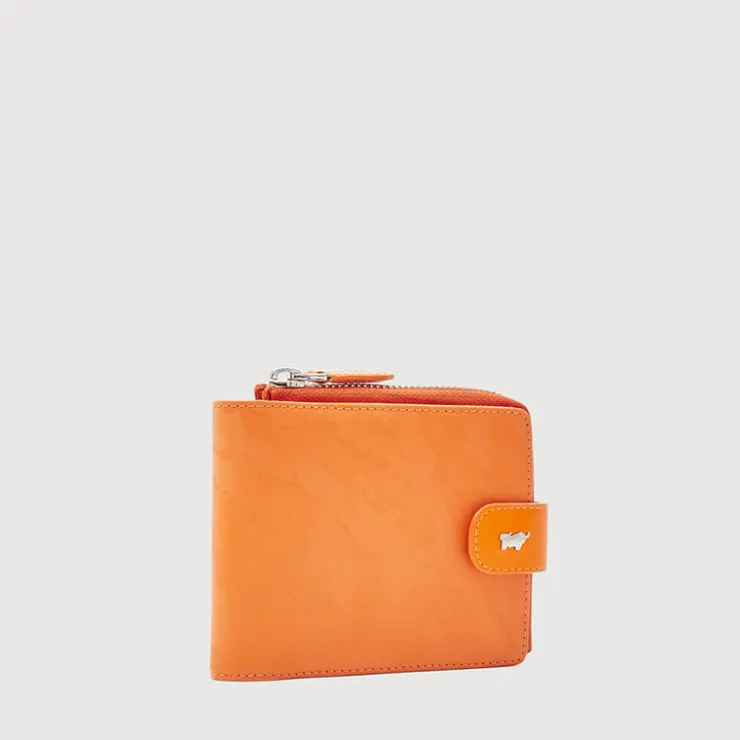 Braun Büffel Compact Wallets>JACOB WALLET WITH EXTERNAL COIN COMPARTMENT