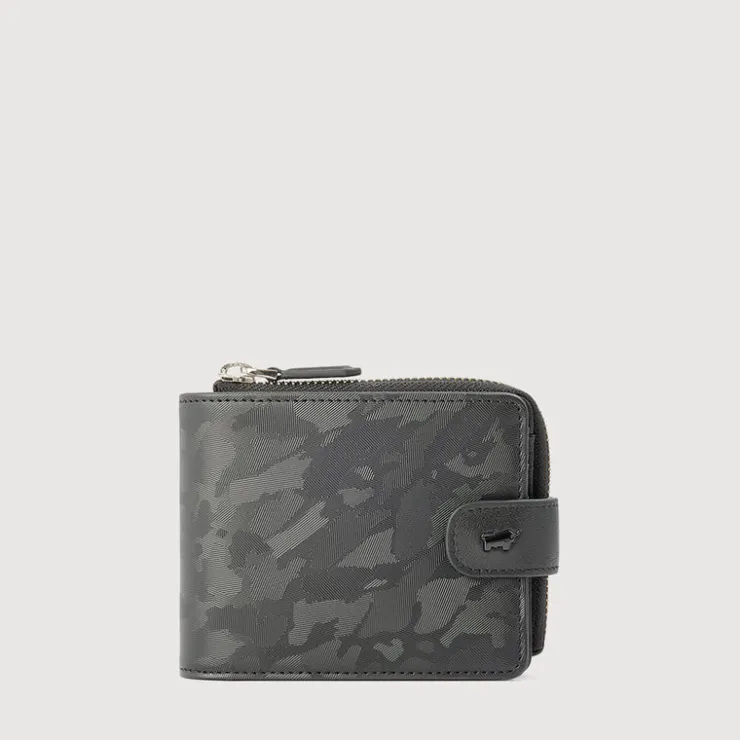 Braun Büffel Compact Wallets>JACOB WALLET WITH EXTERNAL COIN COMPARTMENT