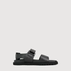 Braun Büffel Accessories | Shoes>LINEN SANDALS SLINGBACK
