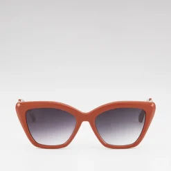 Women Braun Büffel Accessories | Eyewear>MELIA CAT-EYE FRAME ACETATE SUNGLASSES IN BROWN WITH GRADIENT GREY LENS