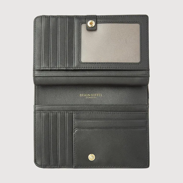 Women Braun Büffel Compact Wallets | Wallets & Small Leather Goods>NANA BIFOLD 3/4 WALLET WITH EXTERNAL COIN COMPARTMENT
