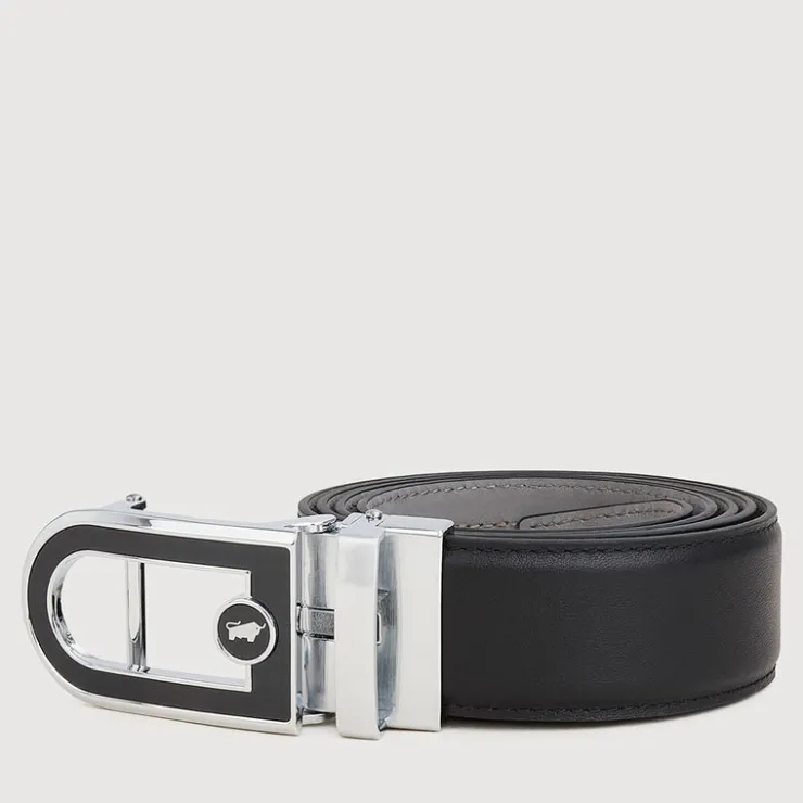 Braun Büffel Belt | Accessories>NAPPA LEATHER BELT WITH NICKEL IN SATIN FINISH ALLOY AUTO BUCKLE