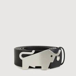 Braun Büffel Belt | Accessories>NAPPA LEATHER BELT WITH NICKEL IN SATIN FINISH IN STAINLESS STEEL PLATE BUCKLE