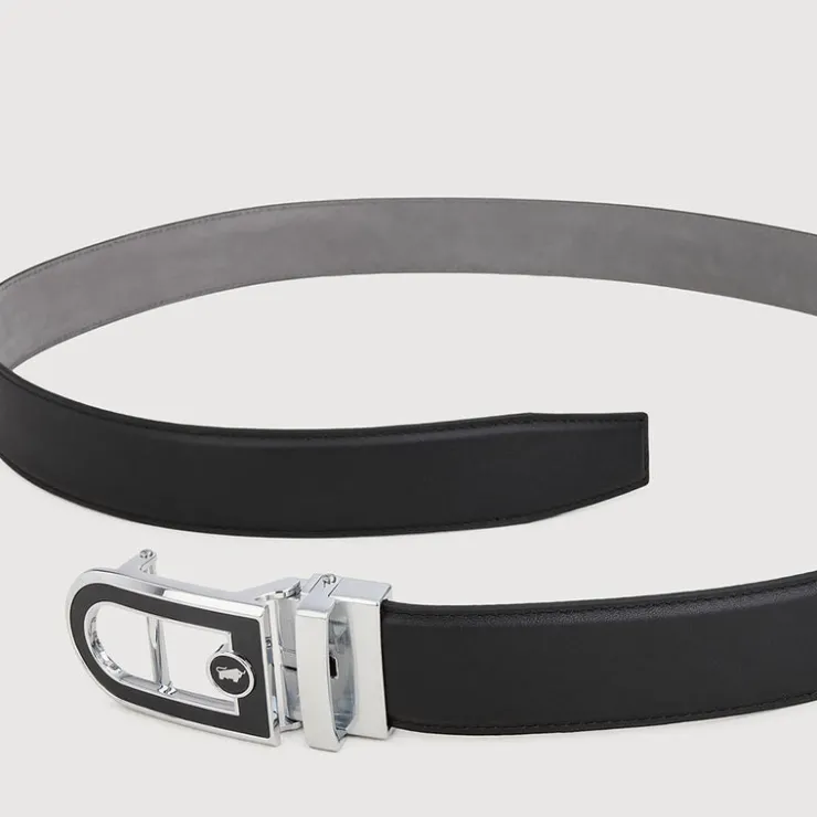 Braun Büffel Belt | Accessories>NAPPA LEATHER BELT WITH NICKEL IN SATIN FINISH ALLOY AUTO BUCKLE