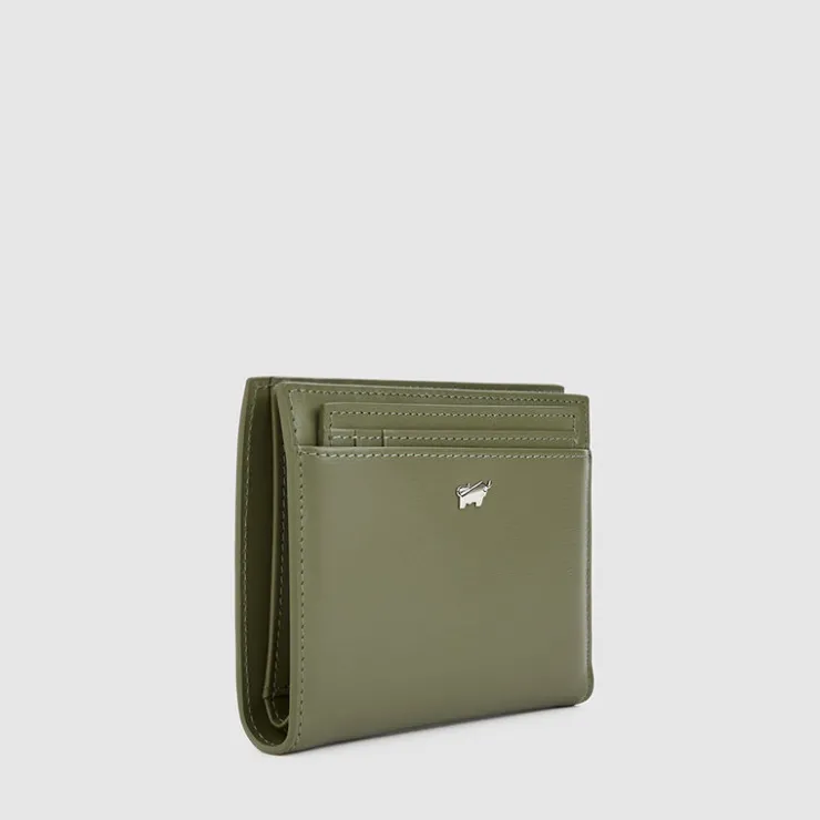 Women Braun Büffel Compact Wallets | Wallets & Small Leather Goods>NOLEN BIFOLD 3/4 WALLET WITH ZIP COIN COMPARTMENT