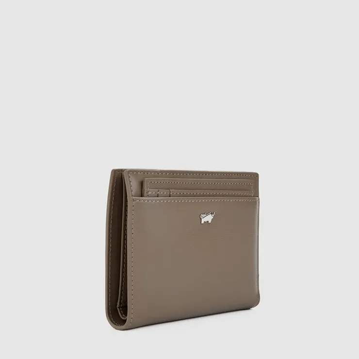 Women Braun Büffel Compact Wallets | Wallets & Small Leather Goods>NOLEN BIFOLD 3/4 WALLET WITH ZIP COIN COMPARTMENT