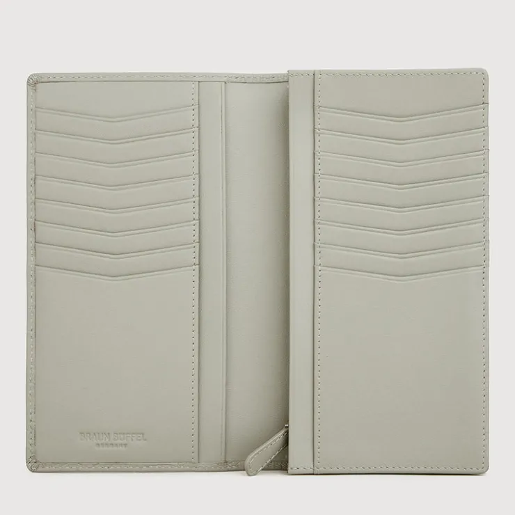 Braun Büffel Long Wallets>NOVA BIFOLD LONG WALLET WITH ZIP COMPARTMENT