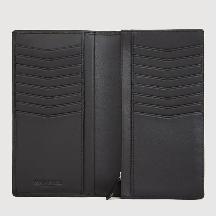 Braun Büffel Long Wallets>NOVA BIFOLD LONG WALLET WITH ZIP COMPARTMENT