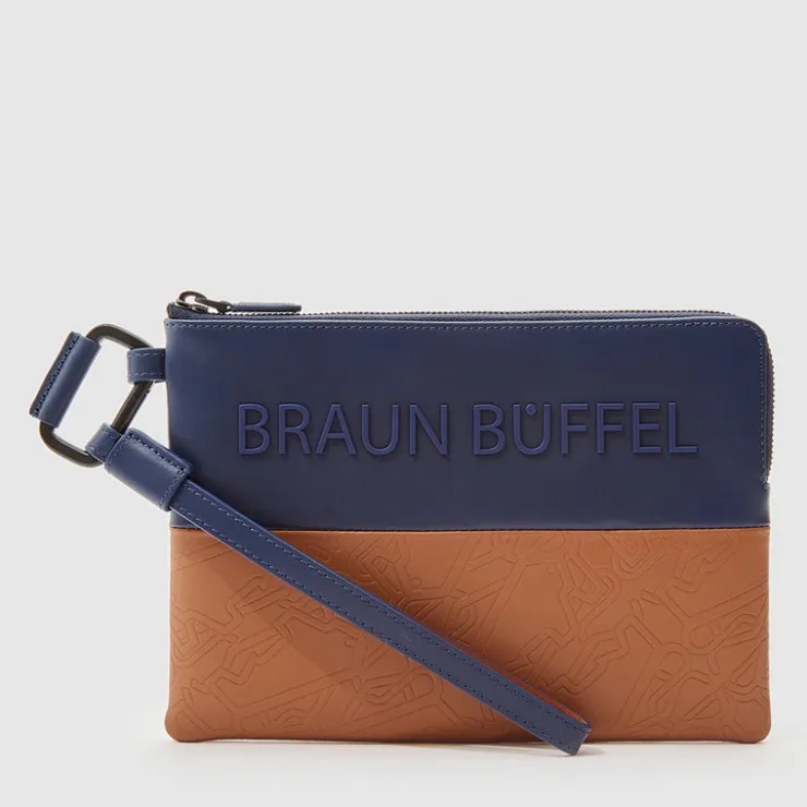 Braun Büffel Wristlets>OSCAR ZIP TOP WRISTLET