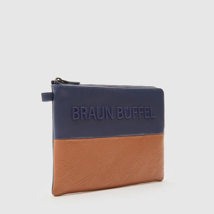 Braun Büffel Wristlets>OSCAR ZIP TOP WRISTLET
