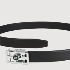 Braun Büffel Belt | Accessories>PRINTED LEATHER BELT WITH NICKEL IN SATIN FINISH WITH ALLOY AUTO BUCKLE