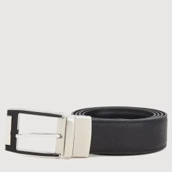 Braun Büffel Belt | Accessories>REVERSIBLE SAFFIANO LEATHER BELT WITH NICKEL IN SATIN FINISH STAINLESS STEEL NEEDLE BUCKLE