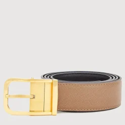 Braun Büffel Belt | Accessories>REVERSIBLE SMOOTH LEATHER WITH ANTIQUE OLD GOLD IN SATIN FINISH STAINLESS STEEL NEEDLE BUCKLE