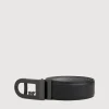 Braun Büffel Belt | Accessories>SAFFIANO LEATHER BELT WITH GUN IN SATIN FINISH IN STAINLESS STEEL AUTO BUCKLE
