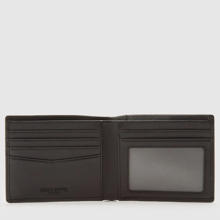 Braun Büffel Compact Wallets>SEISMIC CARDS WALLET WITH WINDOW