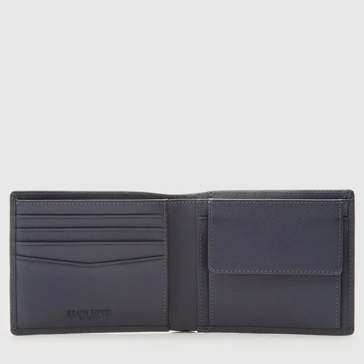 Braun Büffel Compact Wallets>SEISMIC WALLET WITH COIN COMPARTMENT